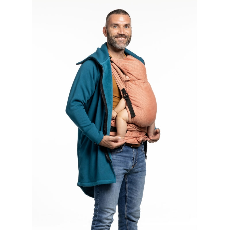 Sweat Zippé en Polaire de Portage Liliputi Love - Minéral