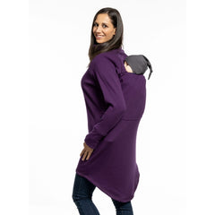 Liliputi Love Sweat-shirt zippé en polaire de portage - Prune