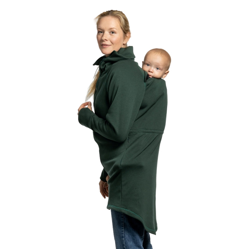 Liliputi Love Sweat-shirt zippé en polaire de portage - Forêt froide
