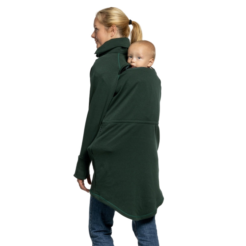 Liliputi Love Sweat-shirt zippé en polaire de portage - Forêt froide