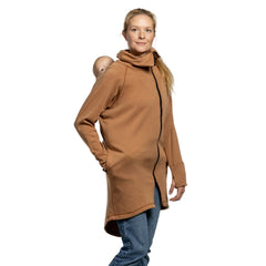 Sweat Zippé en Polaire de Portage Liliputi Love - Caramel