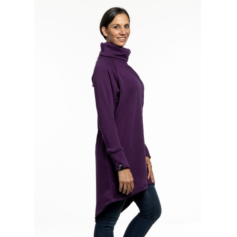 Liliputi Love Sweat-shirt zippé en polaire de portage - Prune
