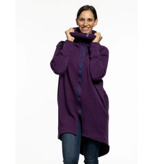 Liliputi Love Sweat-shirt zippé en polaire de portage - Prune