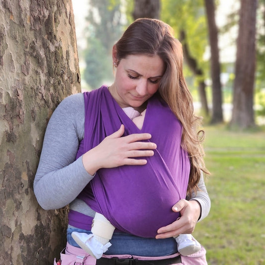 Liliputi Love Stretchy wrap - Purple Lotus