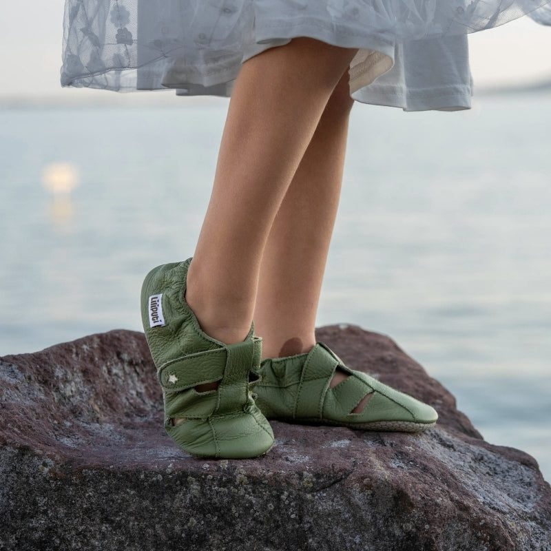 Sandalias Liliputi Love Soft Paws - Pistacho
