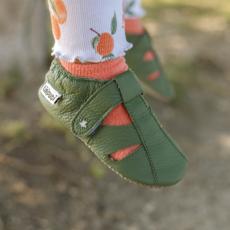 Sandalias Liliputi Love Soft Paws - Pistacho