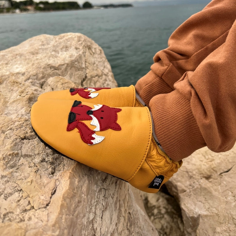 Liliputi Love Pantofi Soft Paws - Silent Birds