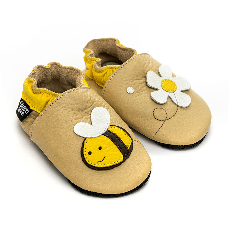 Liliputi Love Soft Paws Shoes - Beige Bee