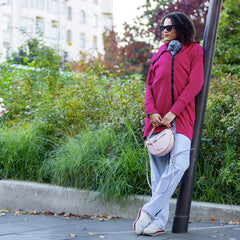 Liliputi Love Babywearing Fleece Zip Sweatshirt - Wild Berry