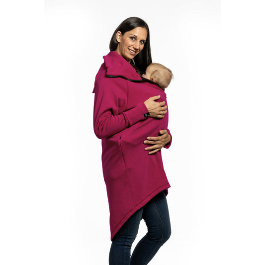Liliputi Love Babywearing Fleece Zip Sweatshirt - Wild Berry