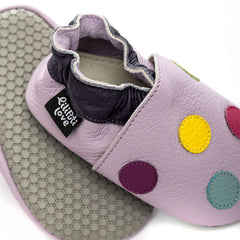 Liliputi Love Soft Paws Shoes - Rainbow Dots